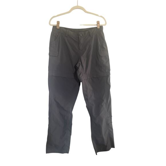 The North Face Convertible Pants Women 6 Gray Hiking Zip-Off Shorts #5079 - Picture 1 of 16